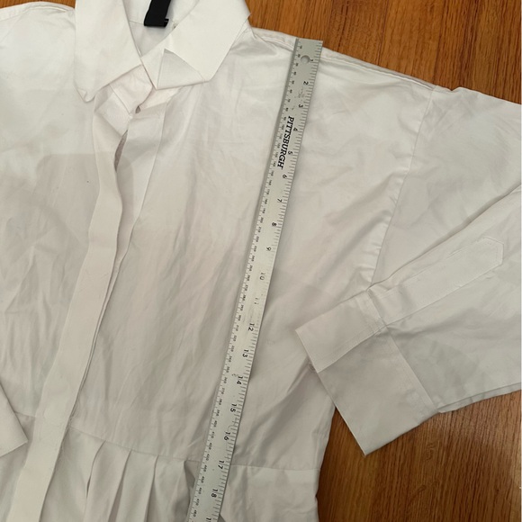 NORMA KAMALI White Oversized Boyfriend Shirt Dress
Size L (#3) - Picture 15 of 15